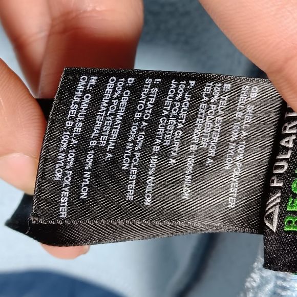 The North Face Womens denali Polartec jacket medium Ice Blue Navy Full Zip - Picture 8 of 14